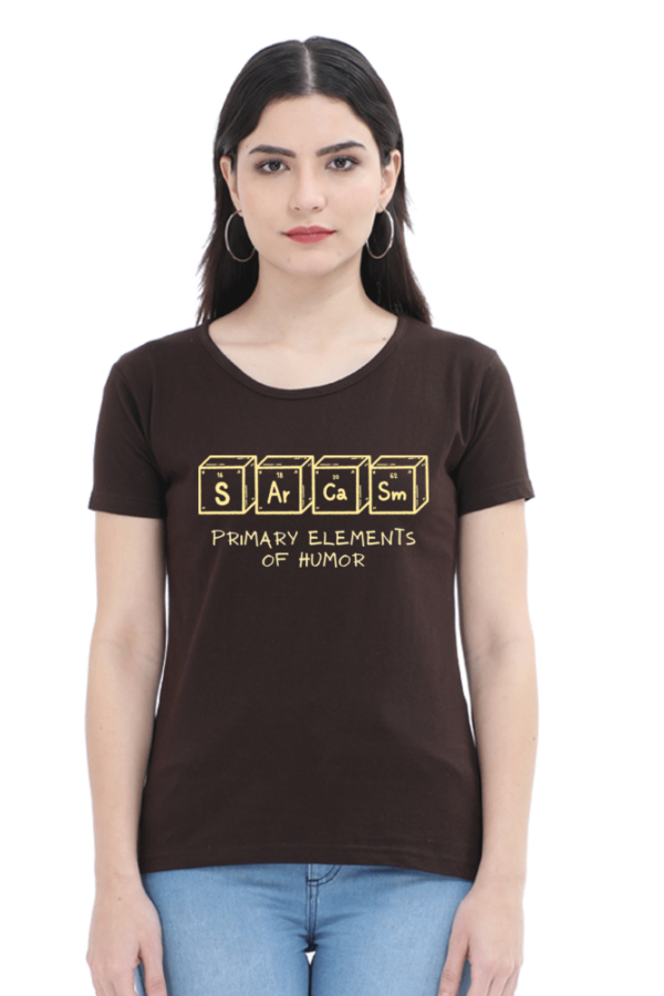 Cotton Printed Sarcasm T-shirt for Women