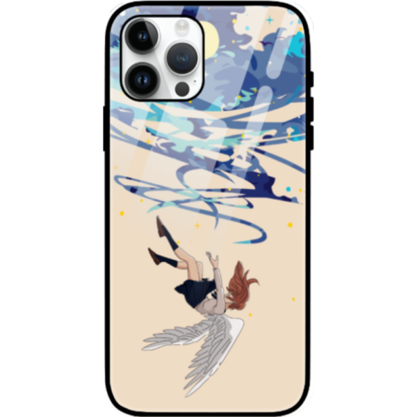 Falling From Stars iPhone 15 Pro Max Cover, Anime Design