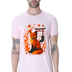 Cotton Printed Inari Fox T-shirt for Men