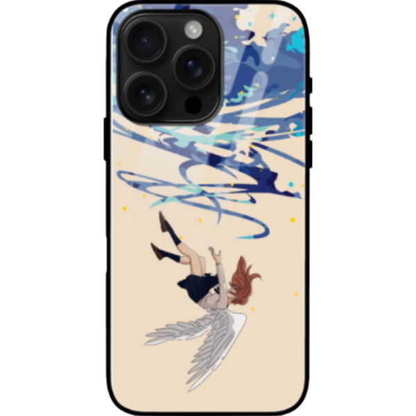 Falling From Stars iPhone 16 Pro Max Cover, Anime Design