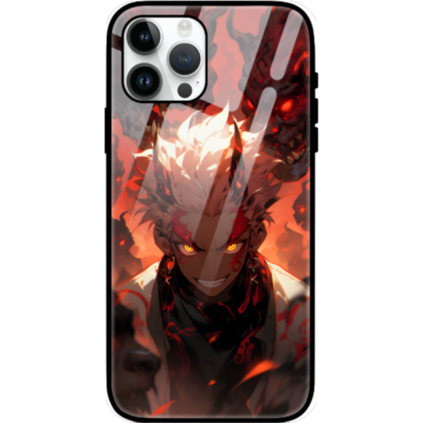 Demon King iPhone 15 Pro Cover, Anime Design