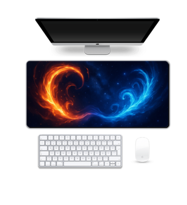 Printed Cosmic Chaos Gaming Pad, 90 x 42 cm