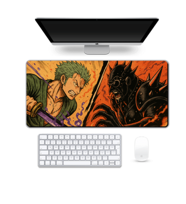 Printed Zoro Vs King Gaming Pad, 90 x 42 cm