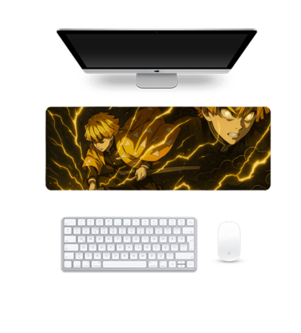 Anime Printed Zenitsu Thunderclap Flash Gaming Pad, 80 x 30 Cm