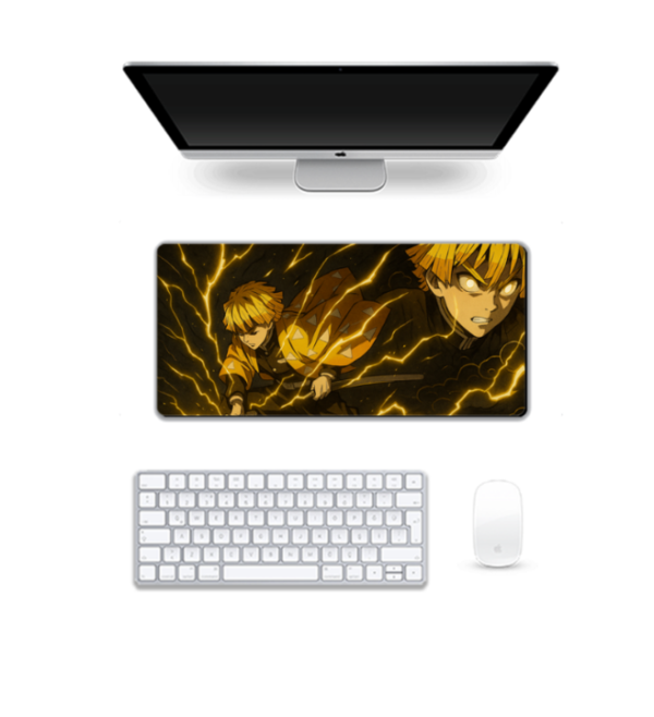Anime Printed Zenitsu Thunderclap Flash Gaming Pad, 60 x 28 Cm