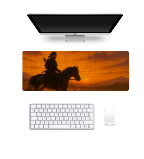Printed Golden Hour Ride Gaming Pad, 80 x 30 Cm