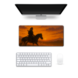 Printed Golden Hour Ride Gaming Pad, 60 x 28 Cm