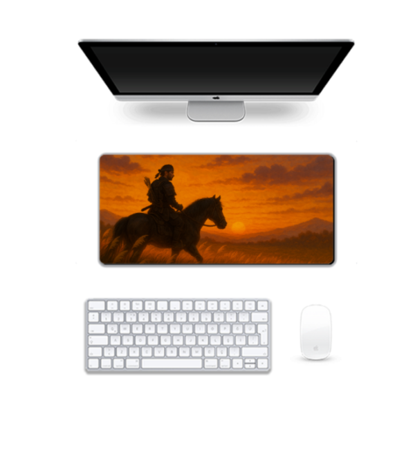 Printed Golden Hour Ride Gaming Pad, 60 x 28 Cm