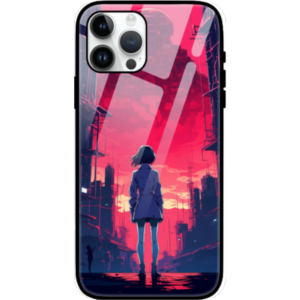Night City iPhone 15 Pro Max Cover, Anime Design