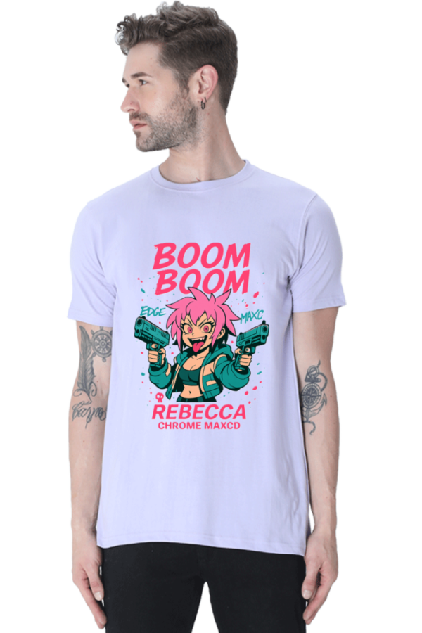 Cotton Printed Rebecca Cyberpunk Edgerunners T-shirt for Men