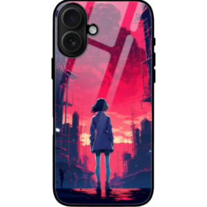 Night City iPhone 16 Cover, Anime Design