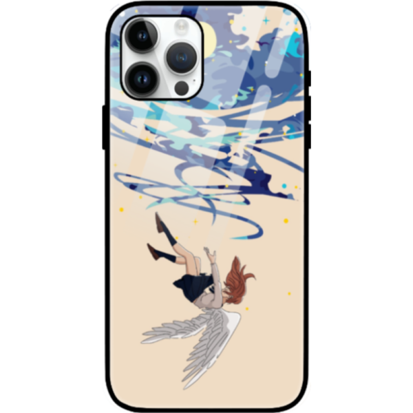 Falling From Stars iPhone 14 Pro Cover, Anime Design