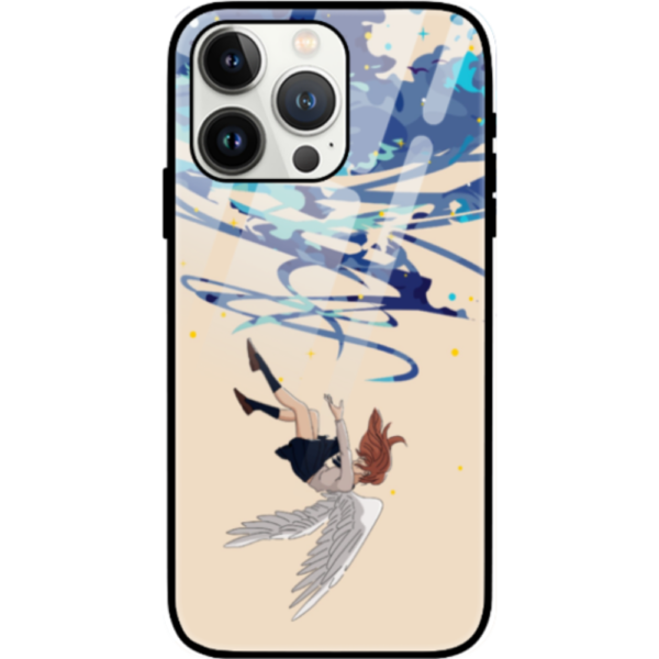 Falling From Stars iPhone 14 Pro Max Cover, Anime Design