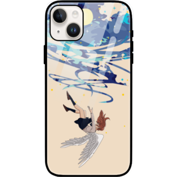 Falling From Stars iPhone 14 Plus Cover, Anime Design