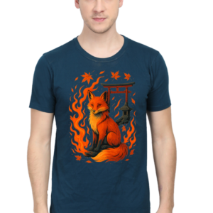 Cotton Printed Inari Fox T-shirt for Men