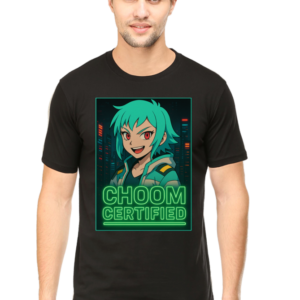 Cotton Printed Cyberpunk Choom Certified T-shirt for Men