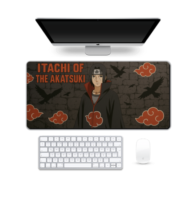 Anime Printed Itachi Of Akatsuki Gaming Pad, 90 x 42 cm