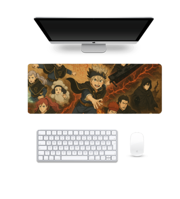 Anime Printed Black Bulls Gaming Pad, 80 x 30 Cm
