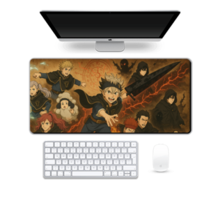 Anime Printed Black Bulls Gaming Pad, 90 x 42 cm