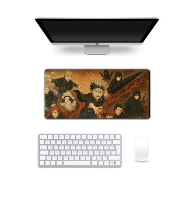 Anime Printed Black Bulls Gaming Pad, 60 x 28 Cm