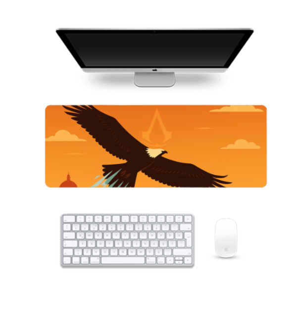 Printed Eagle's Flight Gaming Pad, 80 x 30 Cm