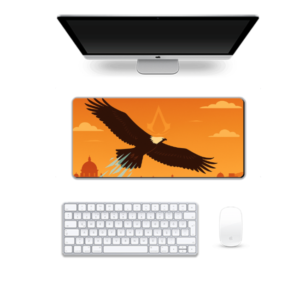 Printed Eagle's Flight Gaming Pad, 60 x 28 Cm