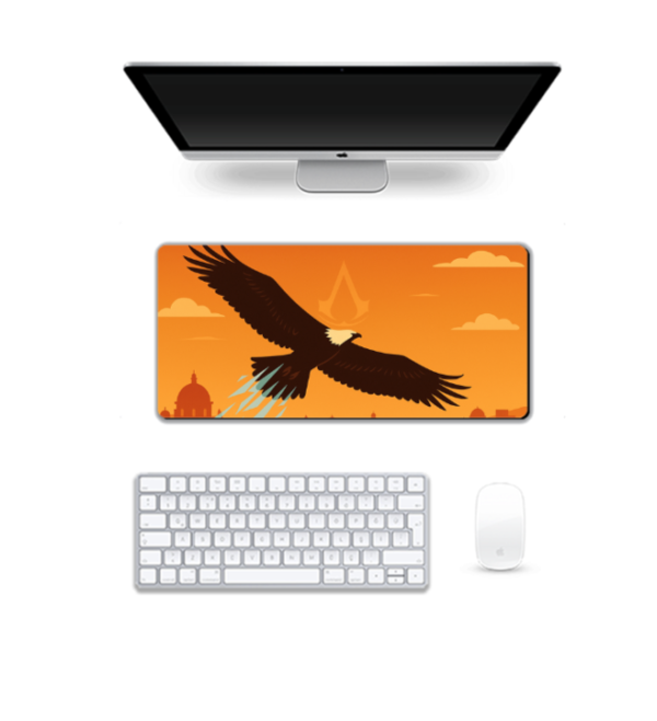 Printed Eagle's Flight Gaming Pad, 60 x 28 Cm