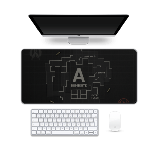 Printed Defuse Site Alpha Gaming Pad, 90 x 42 cm
