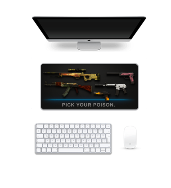 Printed Pick Your Poison Gaming Pad, 60 x 28 Cm