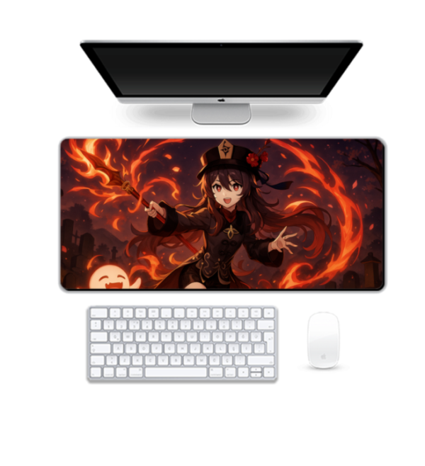 Printed Hu Tao Gaming Pad, 90 x 42 cm