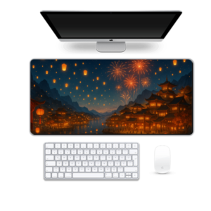 Printed Lantern Rite Glow Gaming Pad, 90 x 42 cm