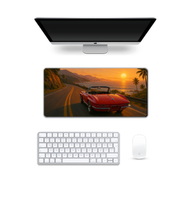 Printed Coastal Cruise Gaming Pad, 60 x 28 Cm