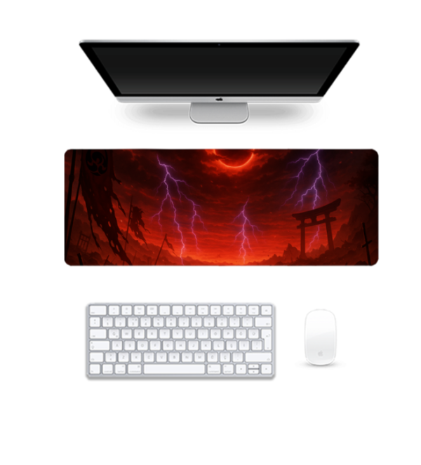 Printed Crimson Eclipse Gaming Pad, 80 x 30 Cm