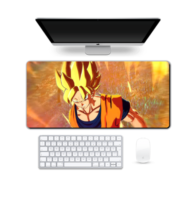 Anime Printed Goku Super Saiyan Gaming Pad, 90 x 42 cm