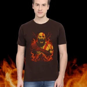 Cotton Printed Spartan Rage T-shirt for Men
